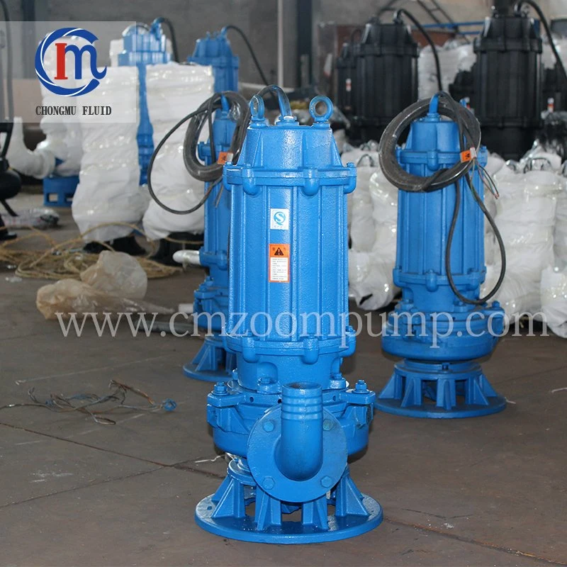 Vertical Cast Iron Body Flanged Joint Three Phase Submersible Sewage Pump