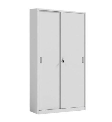Tall Ultility Metal Storage Office Sliding Door File Cupboard Steel Filing Cabinet Furniture