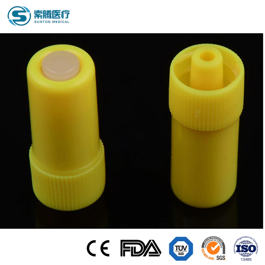 Sunton Hep Lock Cap China Disposable Heparin Cap Suppliers 3ml 4 Ml Plastic Pet EDTA K3 Vacuum Blood Collection Heparin Tubes Containe Heparin Cap for Injection