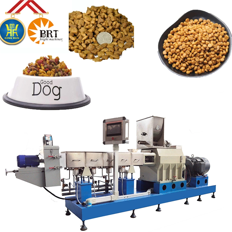 Dry Dog Food Making Extrusion Production Puffed Extruded Pet Pellet Extruder Processing Line