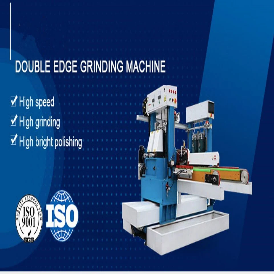Double Edge Straight Glass Grinding Machine China Low Price Glass Processing Tool Double Glass Edging Grinding Polishing Machine