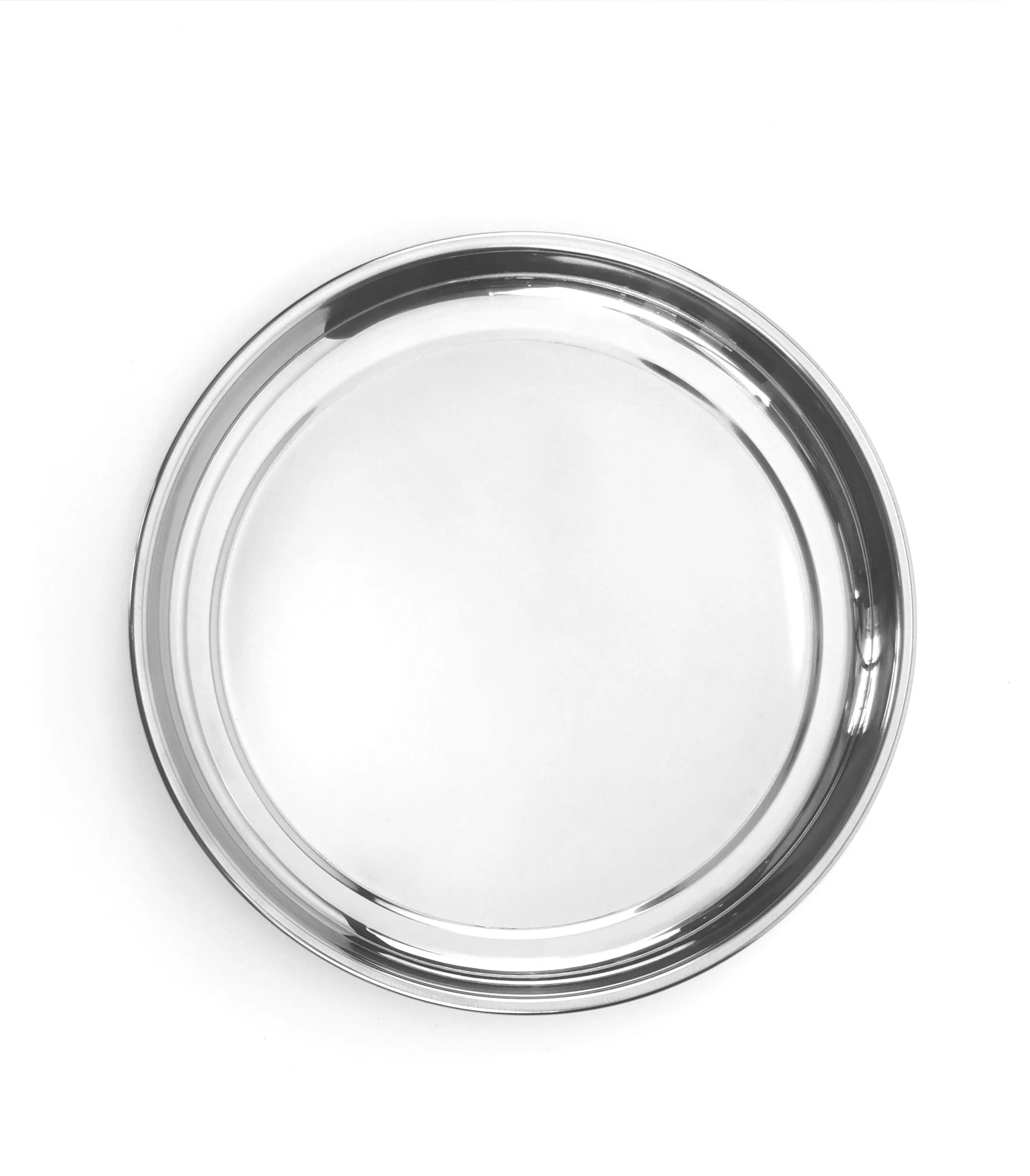 Multi Sizes 50cm, 55cm, 60cm Stainless Steel Serving Round Tray
