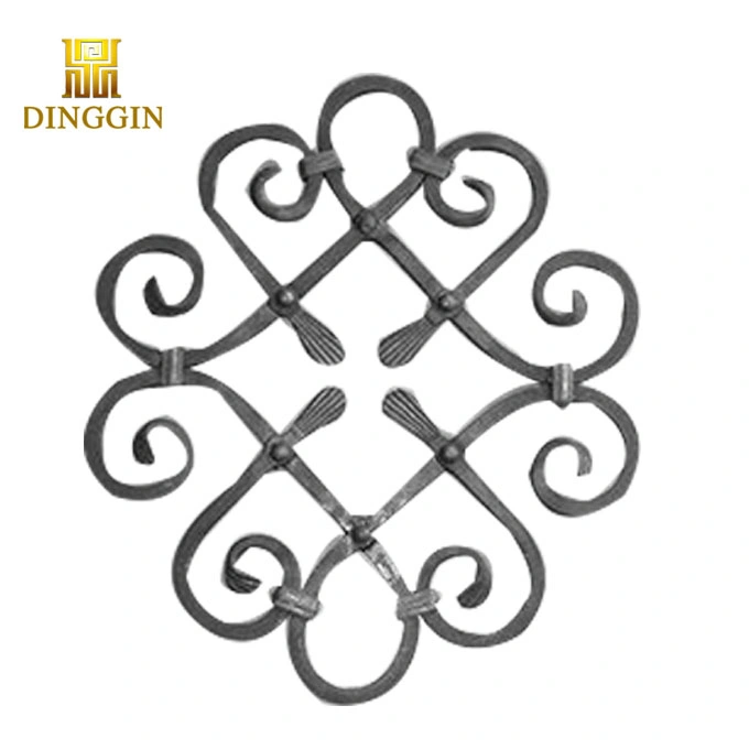 China Factory Hot Sale Wholesale Wrought Iron Designs Cast Iron Leaves and Cast Iron Flowers