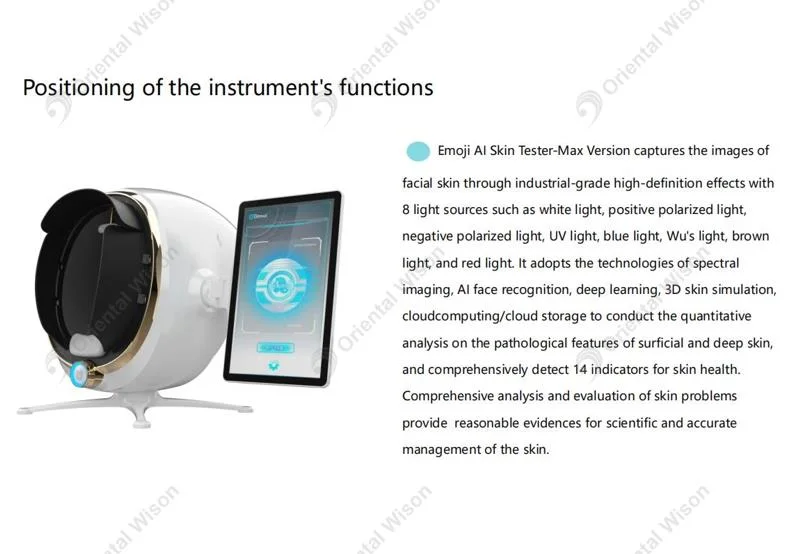 Facial Skin Analysis Wrinkle Pigment Lesion Analyzer Machine Medical Equipment Pigmentation Analysis