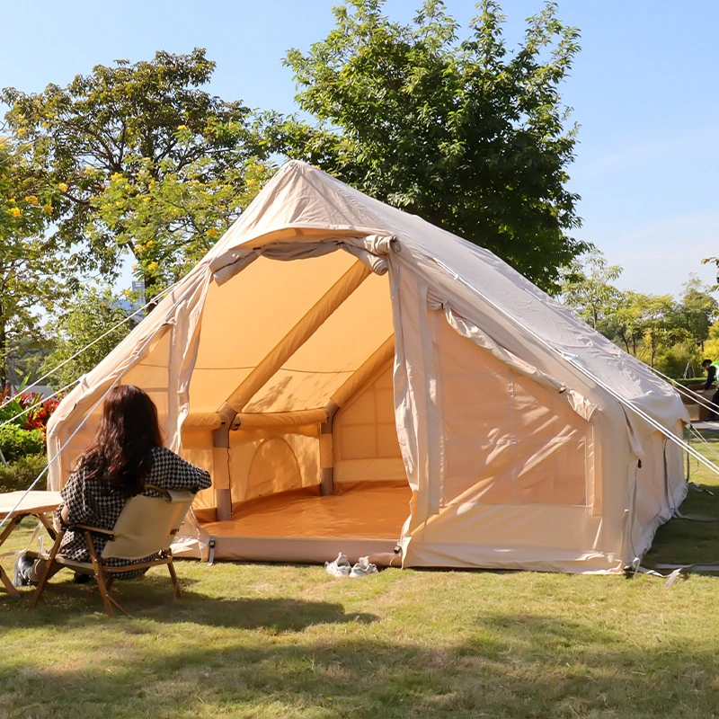 Tienda de camping para la familia impermeable tela de algodón de tienda Wbb19736