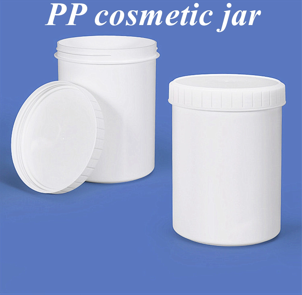 150ml 250ml 500ml Refillable Cosmetic Packaging White PP Face Cream Jar Plastic Cream Container Jar