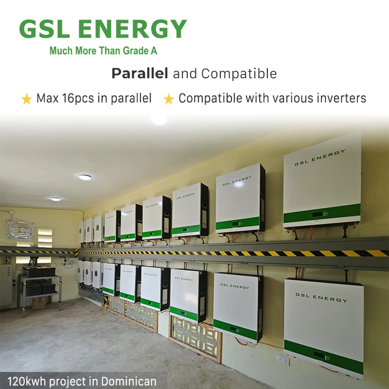 Gsl Energy off Grid Energy Storage Powerwall 48V 5kwh 10kwh 100ah 200ah Home Solar System LiFePO4 Battery