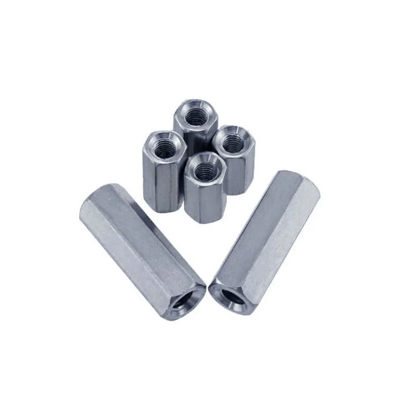 Stainless Steel Hexagonal Long Nut Lengthened and Thickened Nut M6-M20 Connection Nut