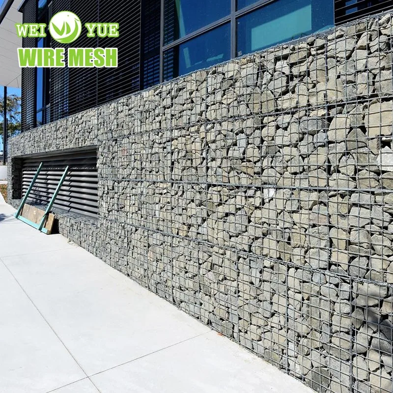 Galvanized Gabion Stone Cage / Welded Gabion Box Basket for Stone Retaining Wall