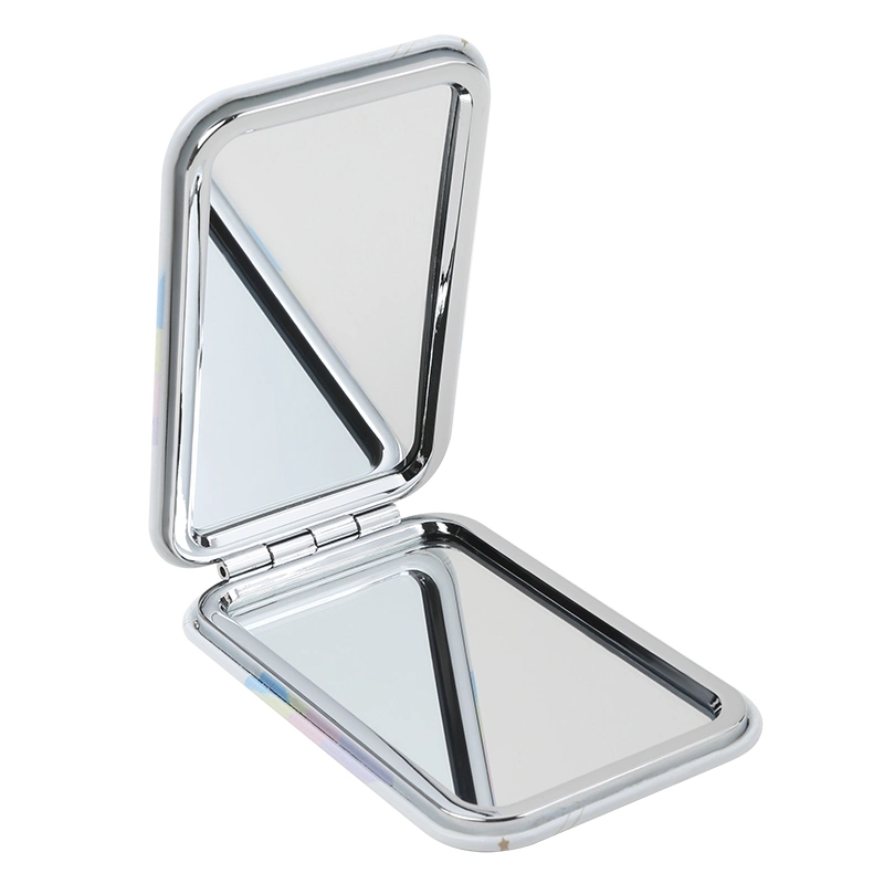 Tragbarer Folding Compact Make-Up-Spiegel Schönheit Pocket Spiegel Square Mini Make-up Spiegel für Frau