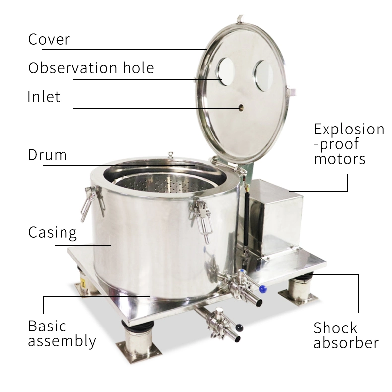 Lab Industrial Centrifuge Extraction Separator Machine of Solid and Liquid