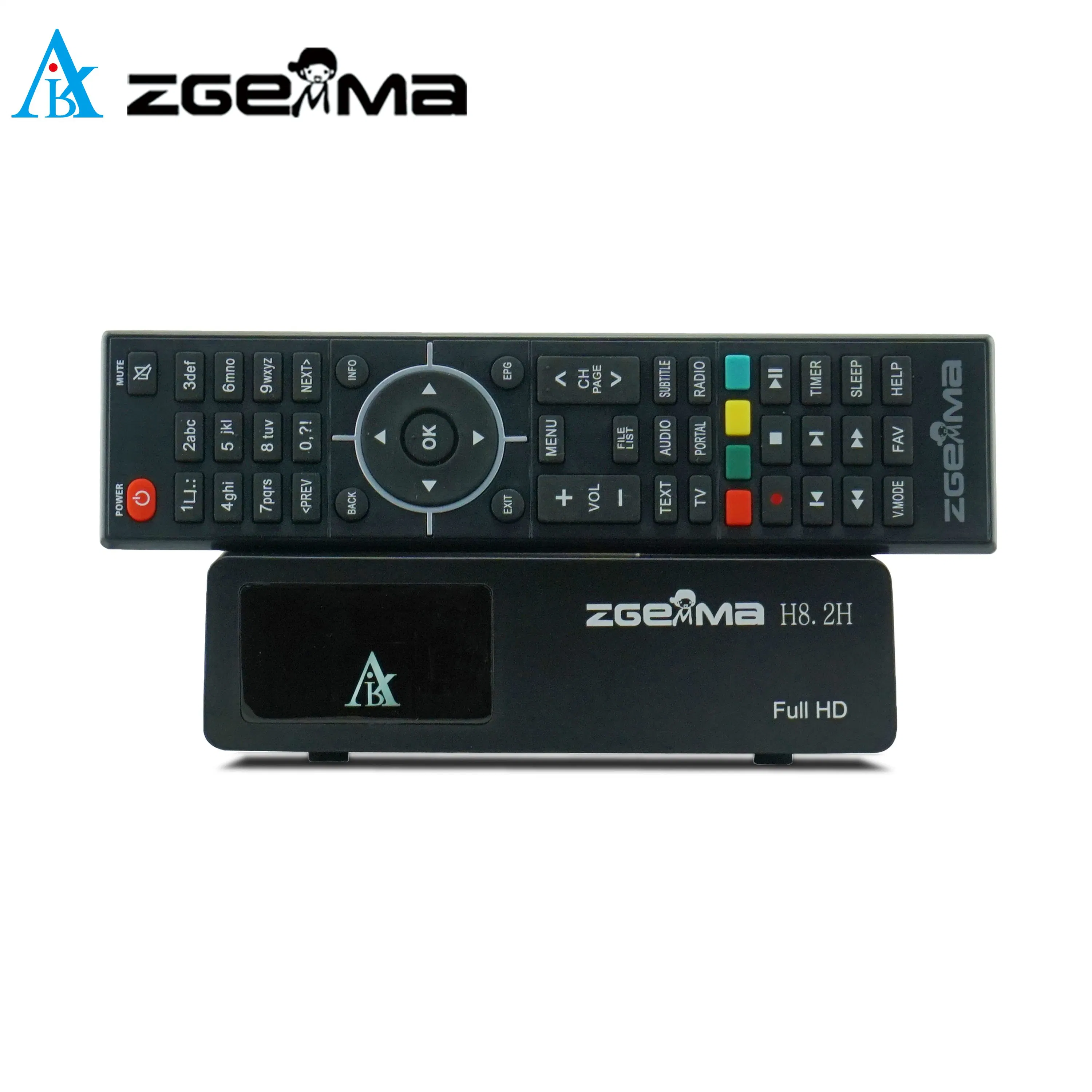 Recetor de TV por satélite Zgemma H8.2h versátil - armazenamento flash de 512 MB e memória, receção de sinal de alta definição