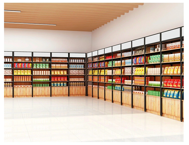 Customized Supermarket Medicine Wooden Display Shelves for Direct Sales