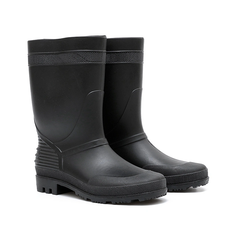 Non-Slip Rainboots zapatos lluvia duradera de trabajo de pesca al aire libre ajustable Boot