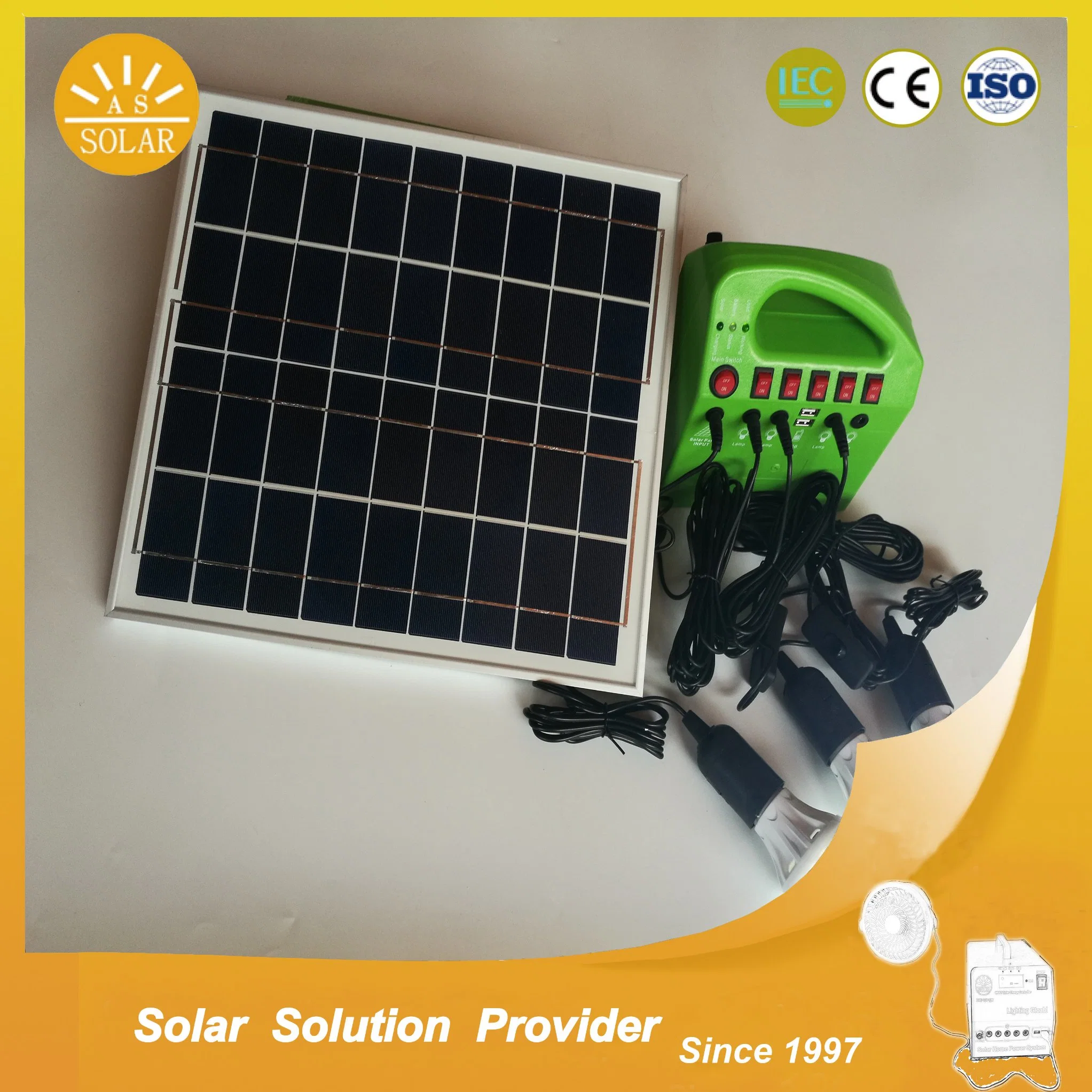 Portable Solar System 15W9ah Solar Light System Solar Power Generator