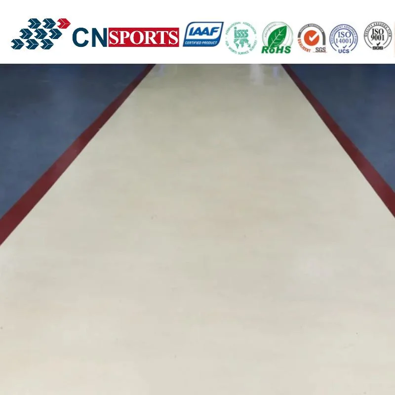 Easy Cleaning Scratch Resistant PU Coating Seamless Rubber Commercial Flooring