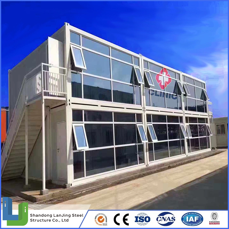 20FT Ready Made Temporary Building Plan Prefabricated Container House Container House 2 Bedroom