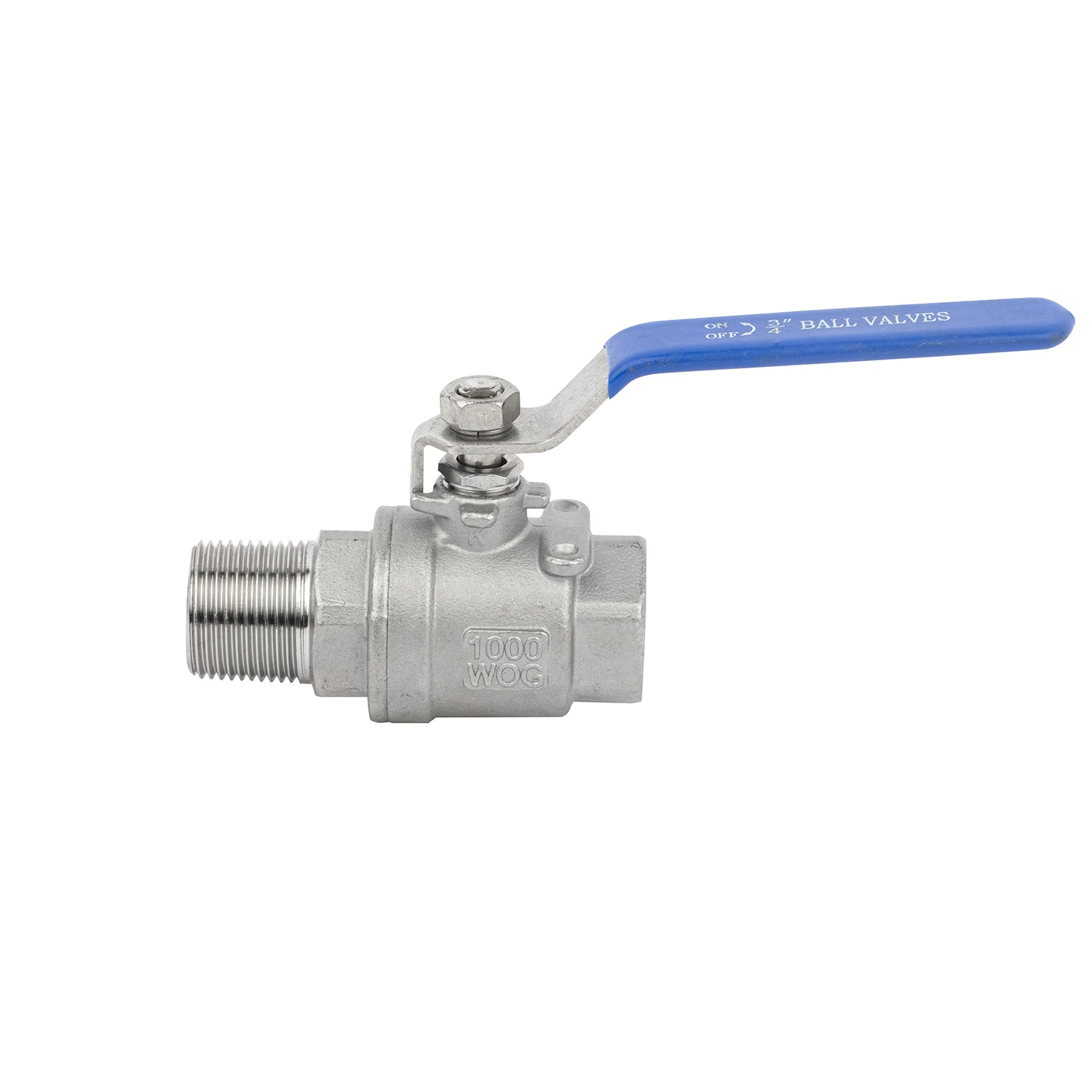 Nickel Plated Brass Ball Valve with Casting Iron Handle