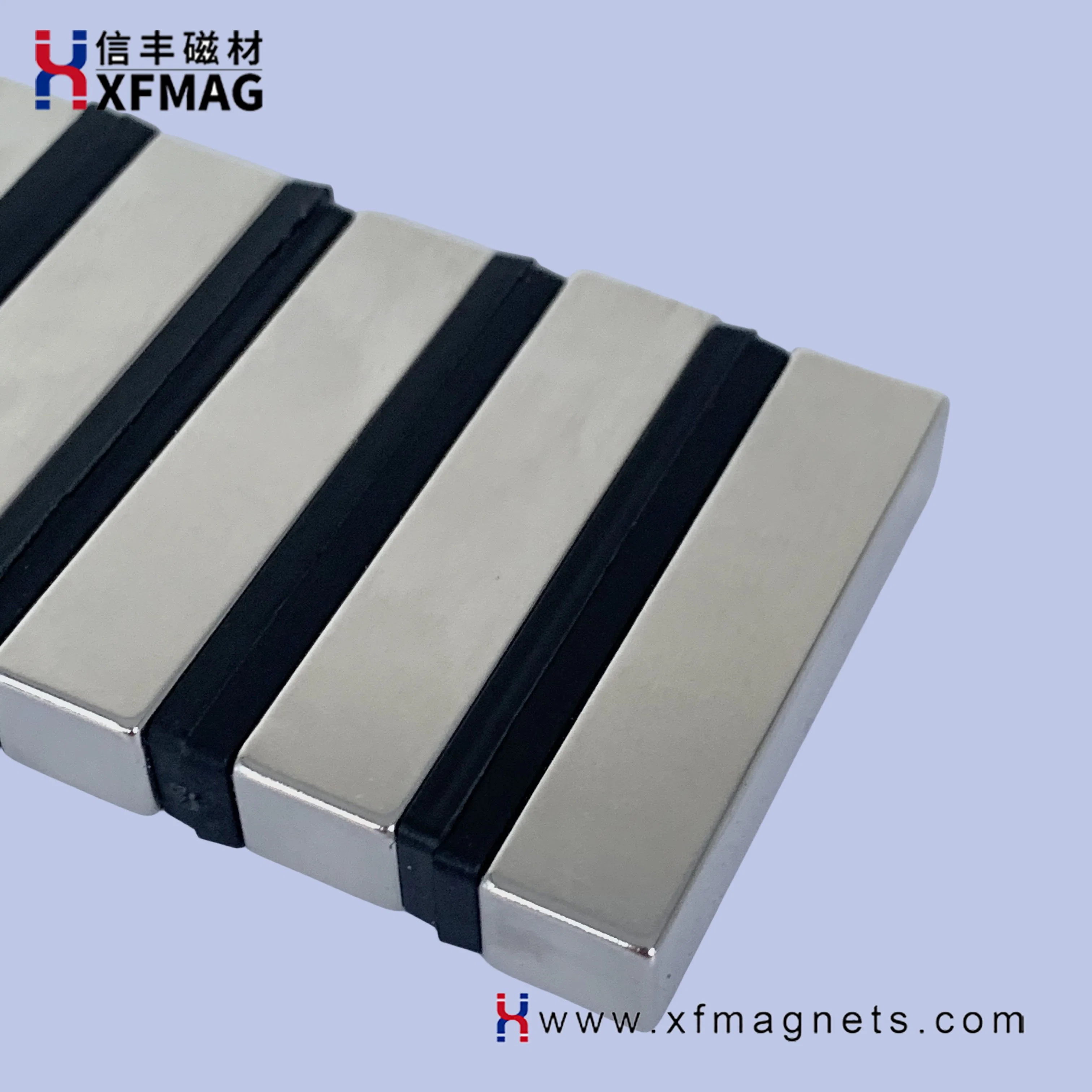 Permanent Magnetic Neodymium Block 48*8*10 Nickel Rare Earth NdFeB N38m Strong Customized Magnet