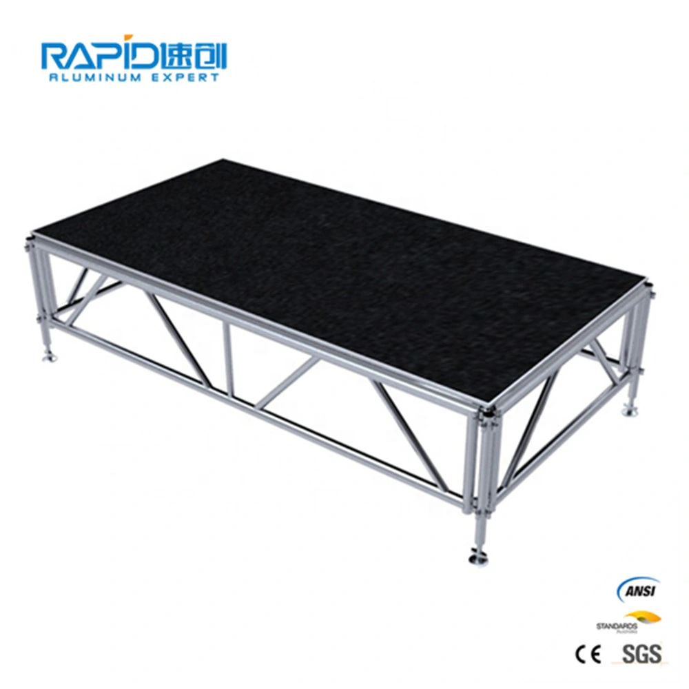 Aluminum Decoration Portable Platform Event Moving Folding Wedding Mobile Stage