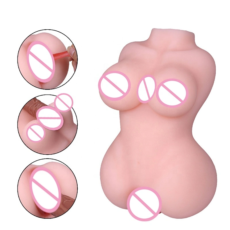 Erwachsene Männliche Sex Spielzeug Masturbator Sex Puppe Riesige Brust Vagina Und Brötchen Doppel Löcher realistisch 3D Silikon Semi Body Sex Puppe