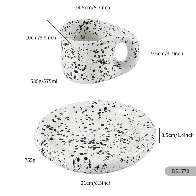 Wholesale/Supplier Creative Ceramic Coffee Cup Dish Nordic Style Porcelain Coffee Set