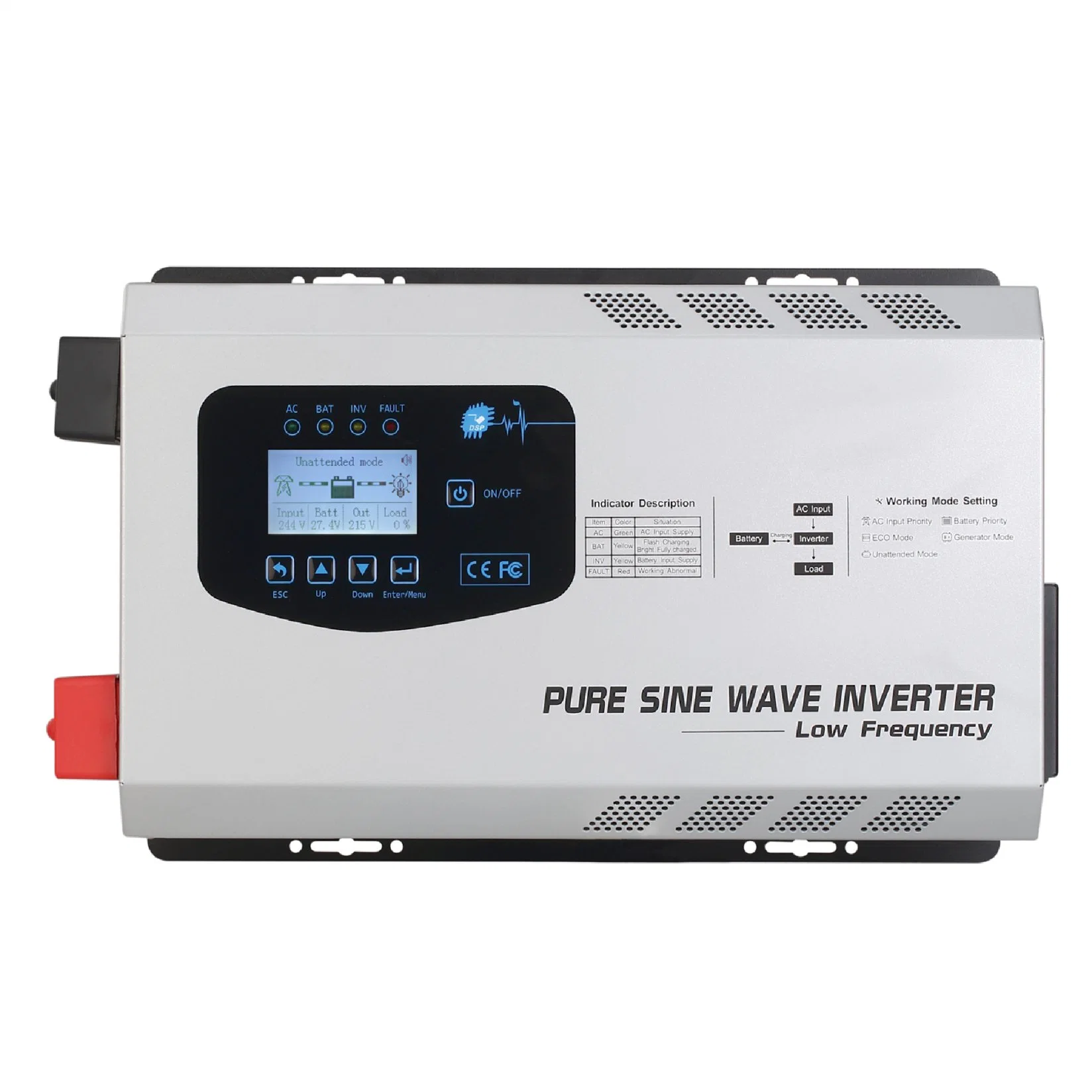 3kw 4kw 5kw off Grid-Tied Pue Sine Wave Solar Inverter with UPS Function 220V for Solar Panel System Home House Farm