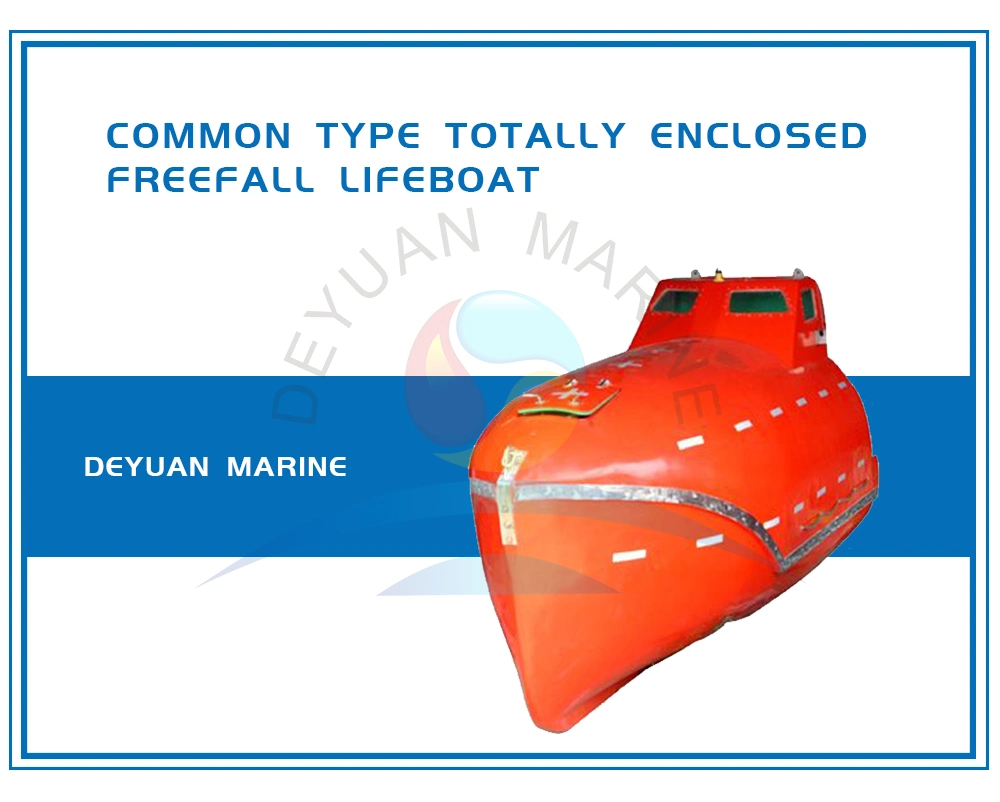 Marine Lifesaving Equipment FRP Solas Totally Enclosed Free Fall Lifeboat