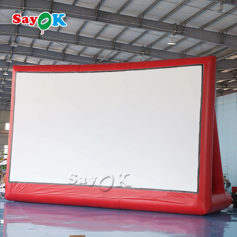 Sayok TV de pantalla inflable de gran tamaño con el ventilador exterior Blow up inflable pantalla proyector de cine