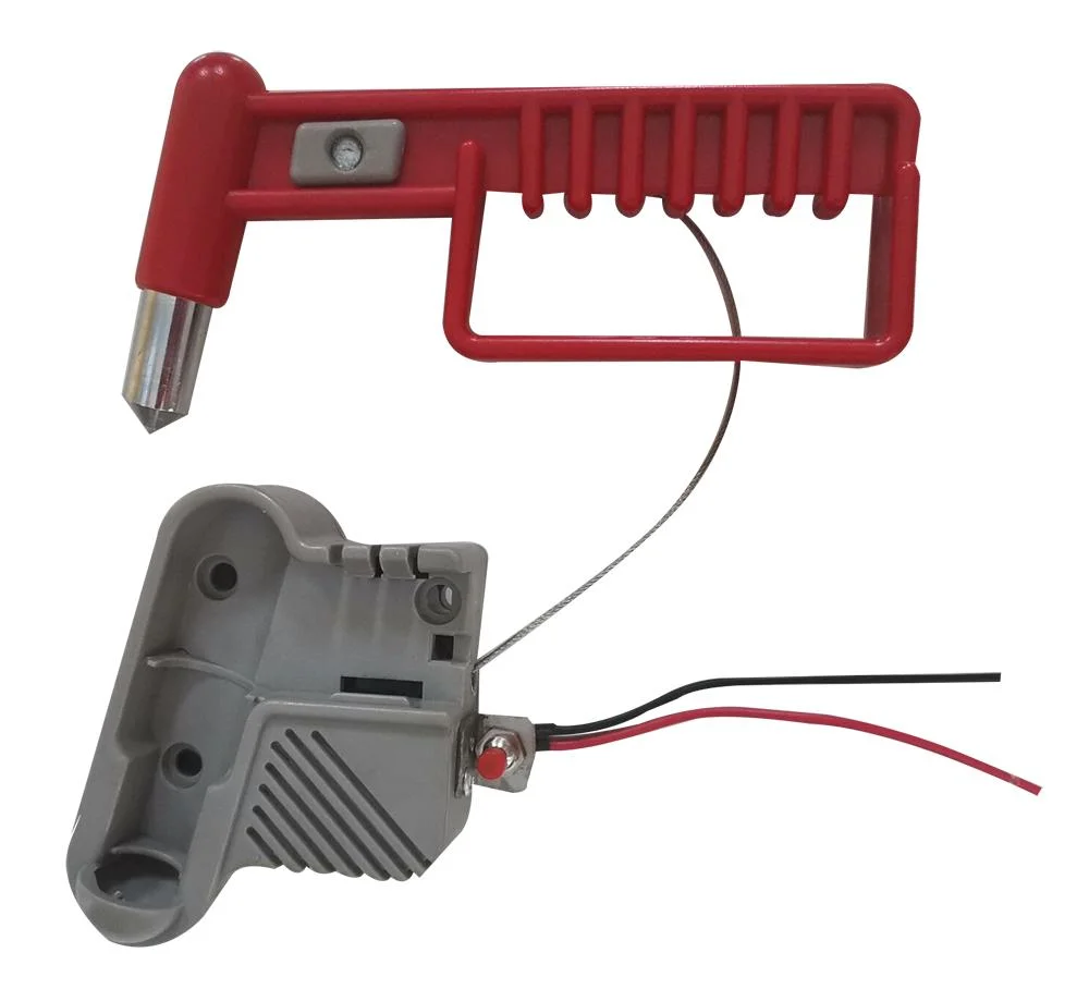 Bus Spare Body Parts Safety Emergency Hammer with Switch and Wire Rope