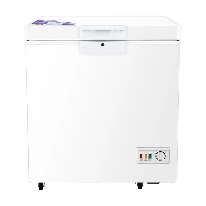 Hot Selling 138L porte simple à chargement par le haut Manuel électrique boissons givrée Armoire réfrigérateur congélateur