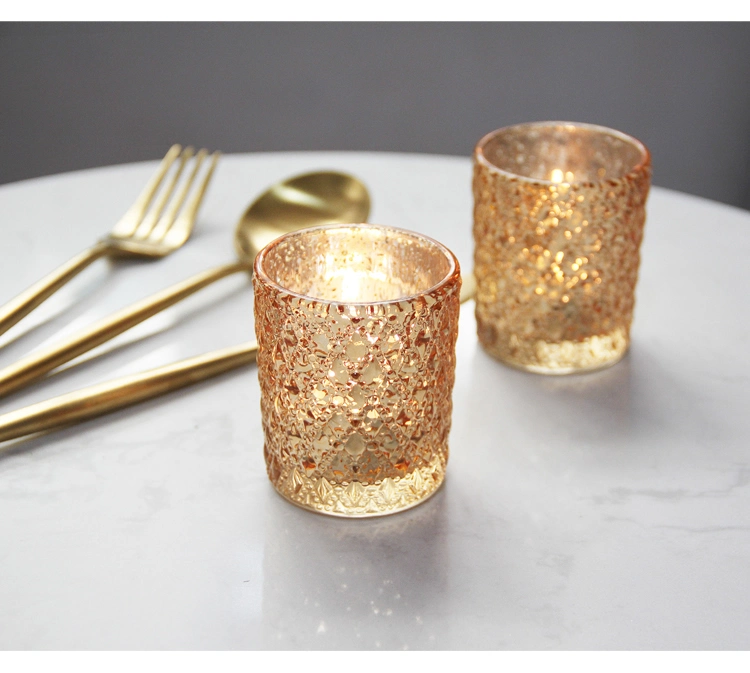 Rose Gold Candle Containers Empty Candle Jars for Making Candles