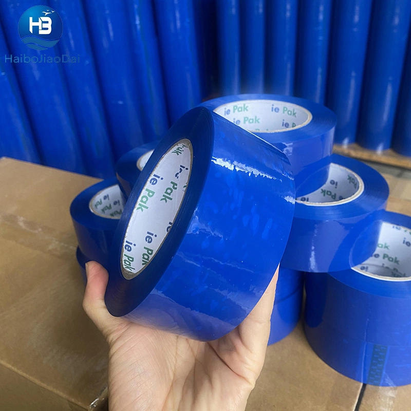 Strong Adhesive High Performance with Synthetic Rubber Resin Waterproof BOPP Blue Packing Adhesive Tape Price