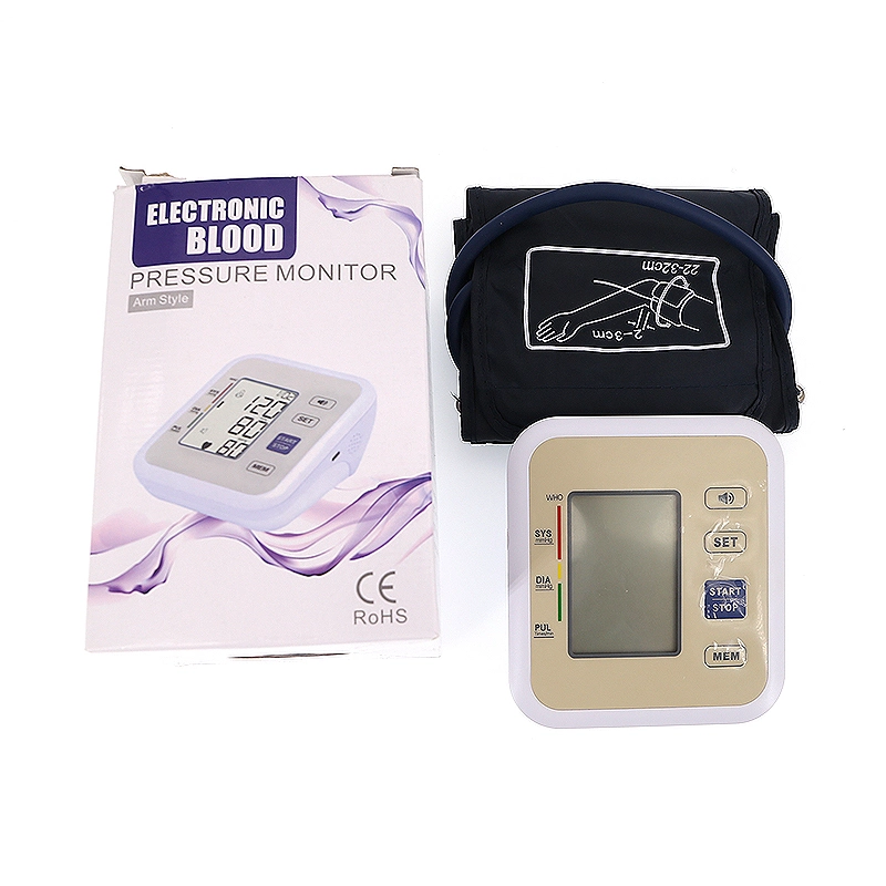 Portable Armband Digital Voice Sphygmomanometer with LCD Screen