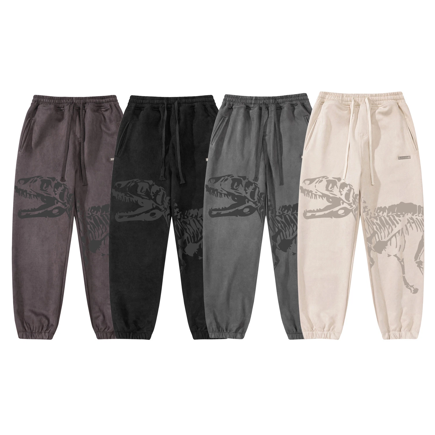 Unisex Wear Graffiti Pants Stacked Plus Size pierna ancha Pantalones hombres pantalones de pana