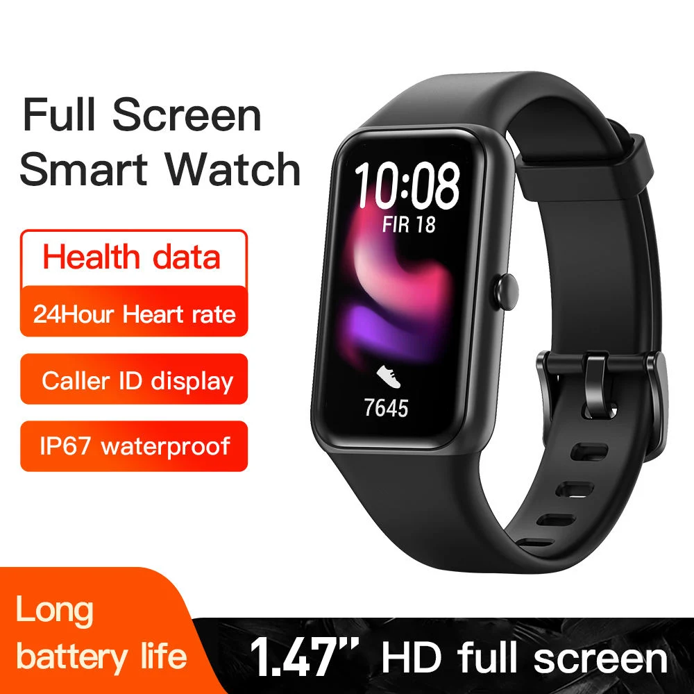 Smart Bracelet 1.47 Inch Heart Rate&Blood Oxygen Detection Sports Health Watch