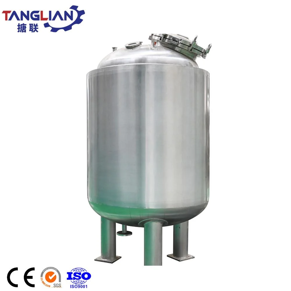 GMP Standard Pharmaceutical Process Vertical Stainless Steel Storage Tank