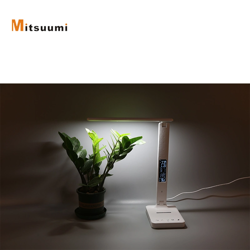 New Table Lamp with USB Port and Display Touch Clock USB Portable