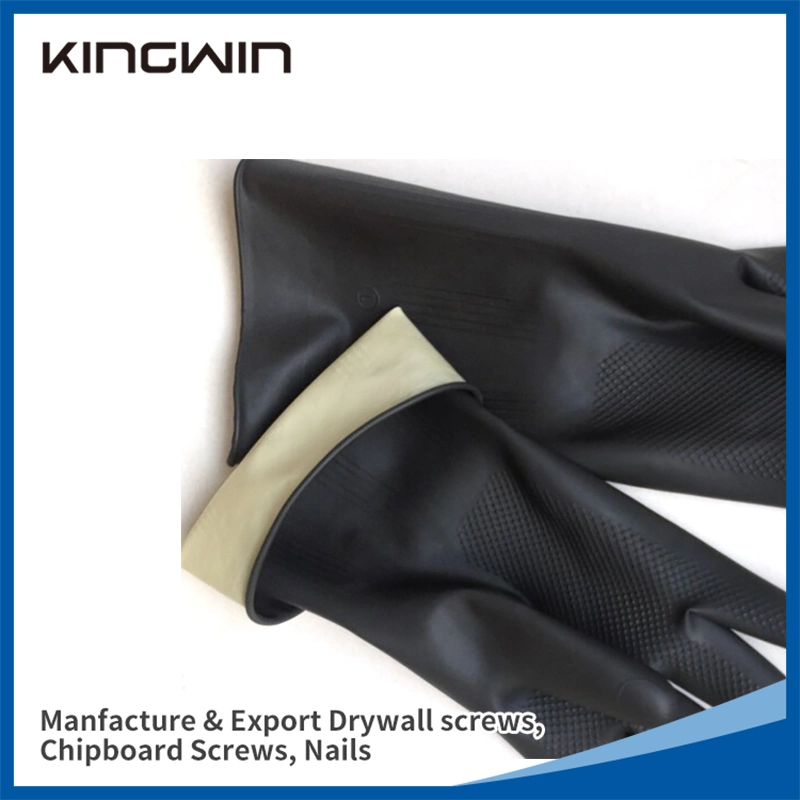 Industrial Glove Safety Working Rubber/PVC Glove with SGS Approved