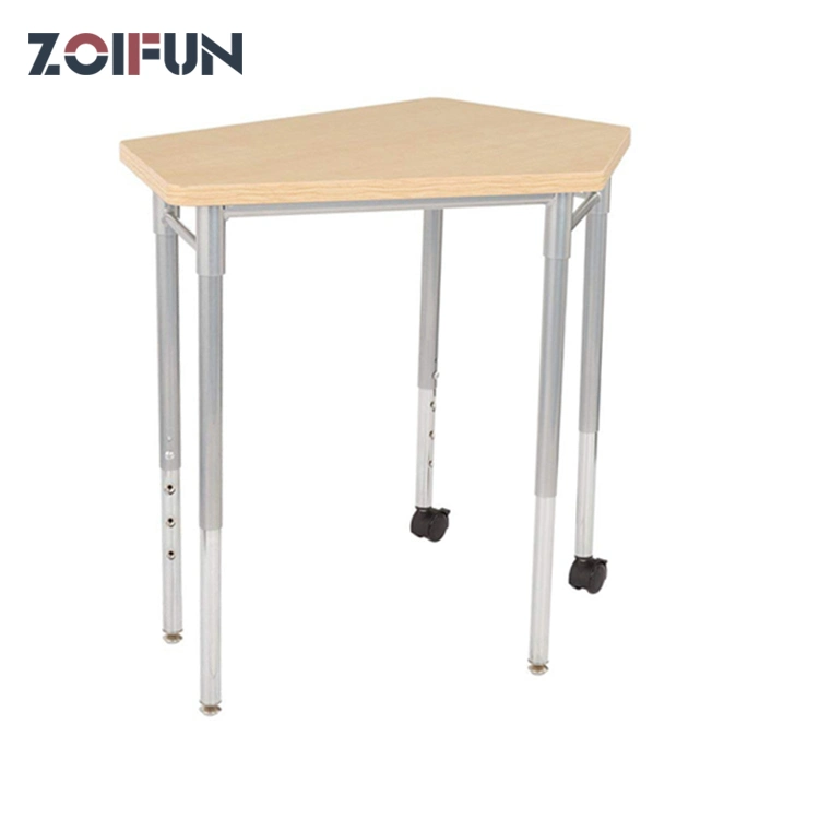 School Student Study Furniture Sets Removable Portable Mobile Wood Iron Study School Desks Equipment