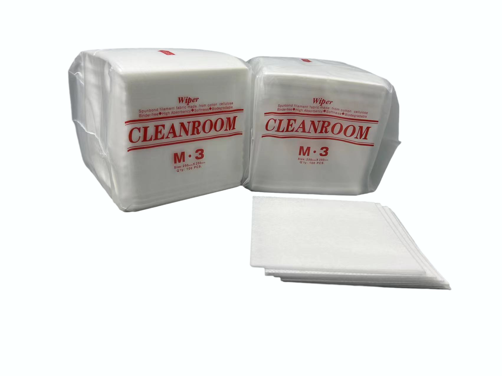 High quality/High cost performance Industrial Cleanroom Cleaning Cloths Customizable M-3 Dust Free Cleaning Wipers