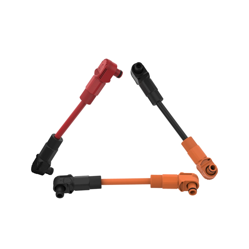 200A IP67 Plastic Red Black Orange Battery Storage Connector Energy Storage Cable