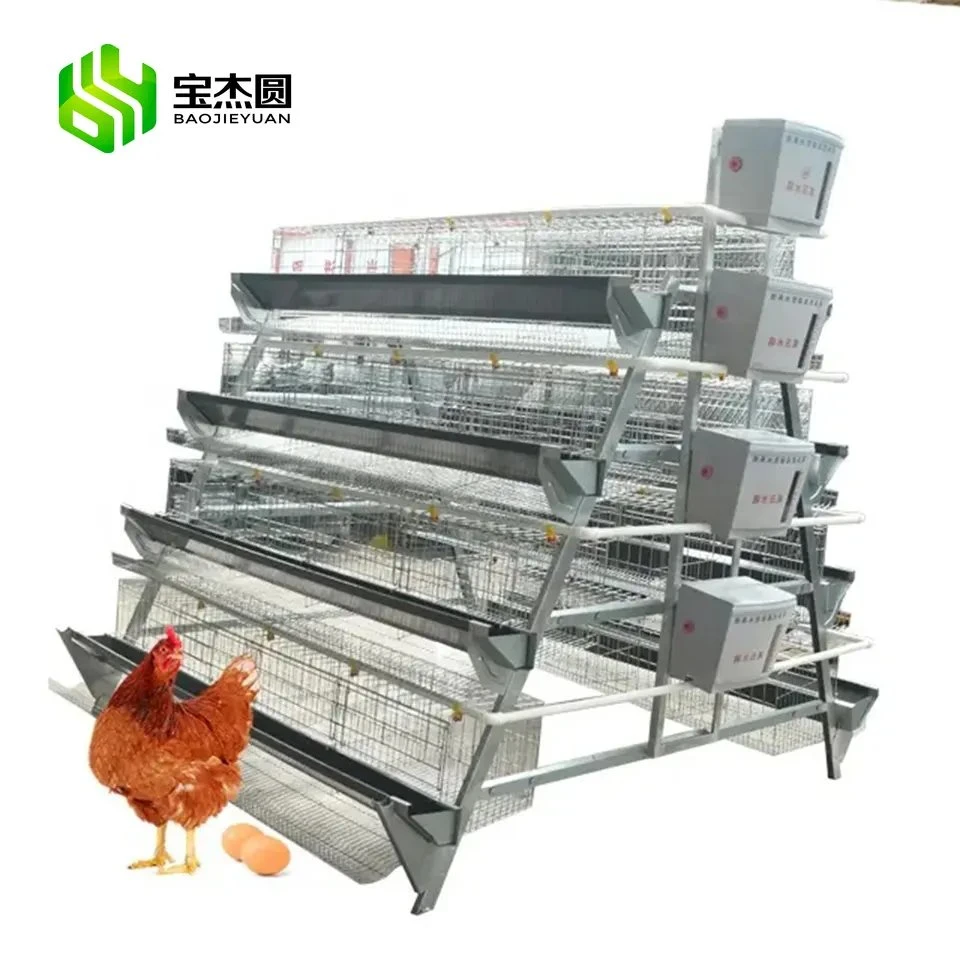 Automatic Battery Vertical Type 4 Tiers Growing Egg Chicken Poultry Farm Baby Chicks Coop Cage