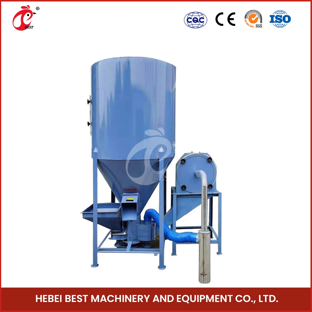 Bestchickencage Feed Crushing Mixer China Feed Poultry Grain Crusher Machine Factory High-Quality High Productivity Poultry Feed Mill Equipment