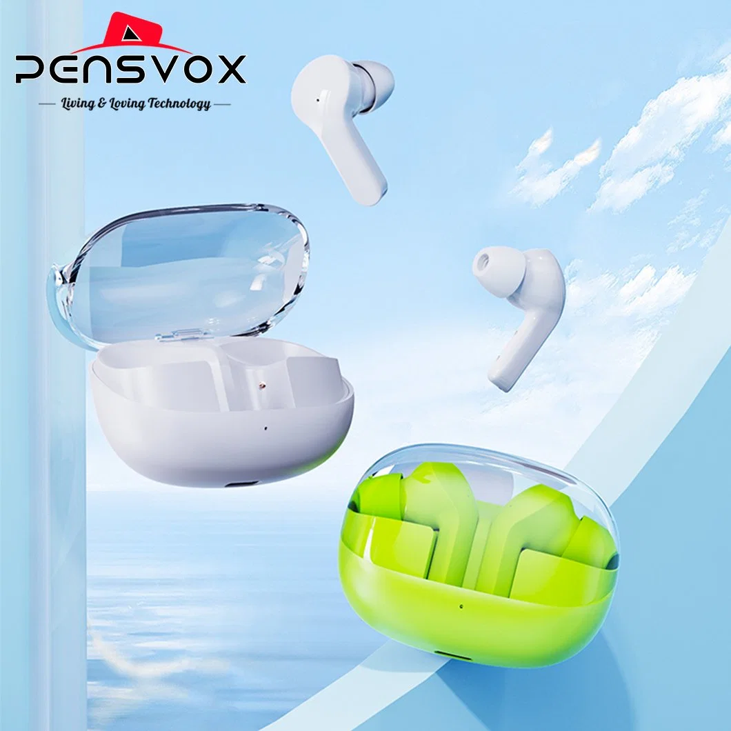 Mx-TM30 Pensvox in-Ear Headphone Tws Earbuds Wireless Earplugs Bluetooth Earphone with Mobile Handsfree Earpiece for Apple Airpods iPhone Smart Phone