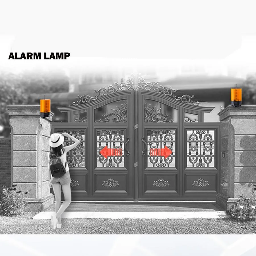 Luz de alarma de seguridad de puerta de garaje automática 12-256V