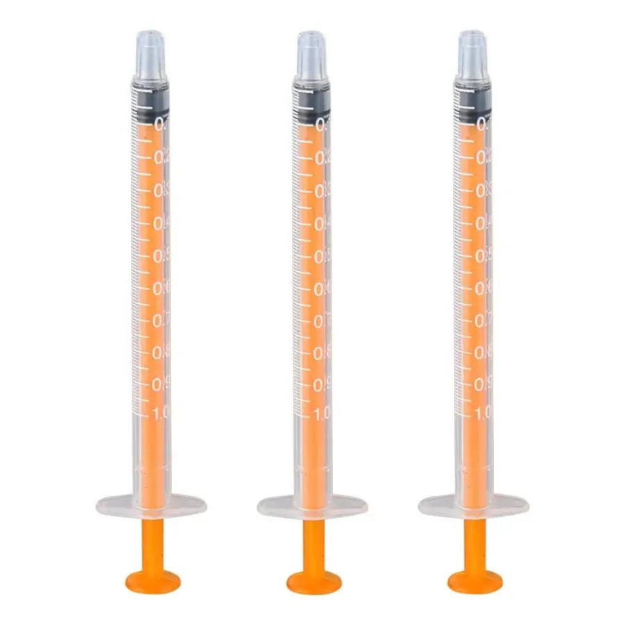 1ml 3ml 5ml 10ml 15ml pet de aves de plástico de dosificación de medicamentos alimentación líquida jeringa oral