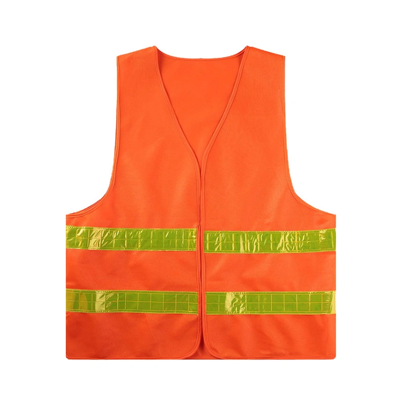 Camiseta de seguridad de punto fluorescente Men′ S 100%