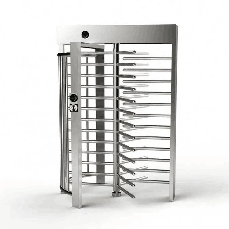 Two Lanes Full Height Turnstile Support Door Access Control System/Biometric Fingerprint Scanner