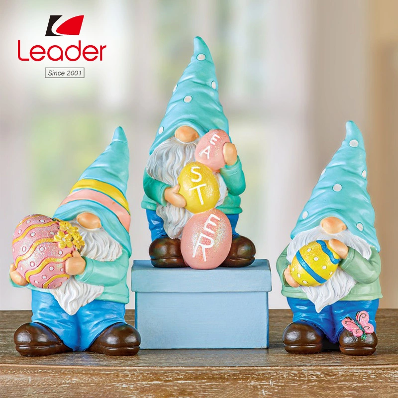 Easter Egg Garden Gnomes Yard Statues Tabletop Decoration